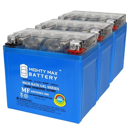 YTZ7SGEL 12V 6AH GEL Replacement Battery compatible with Yamaha 225 XT225 01-07 - 3PK -  MIGHTY MAX BATTERY, MAX4007014